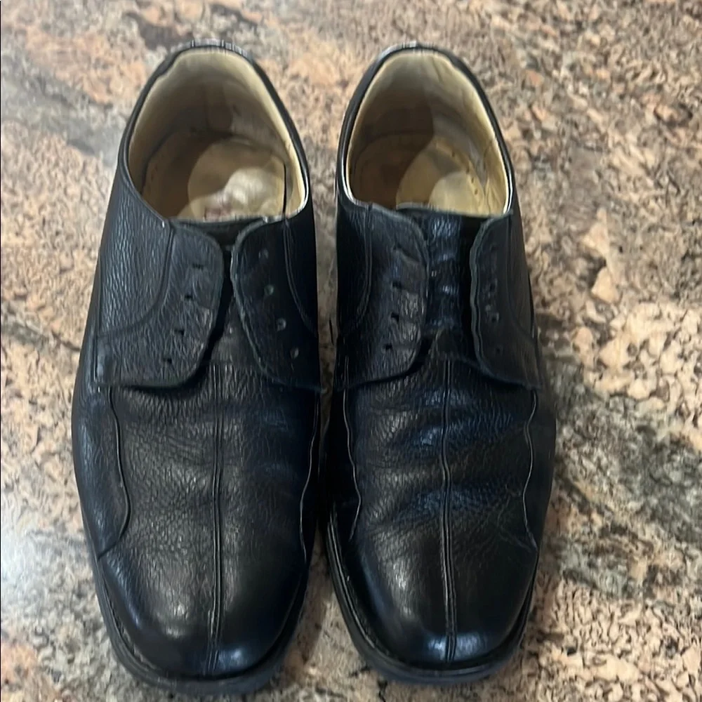 Black Leather Oxford Dress Shoes